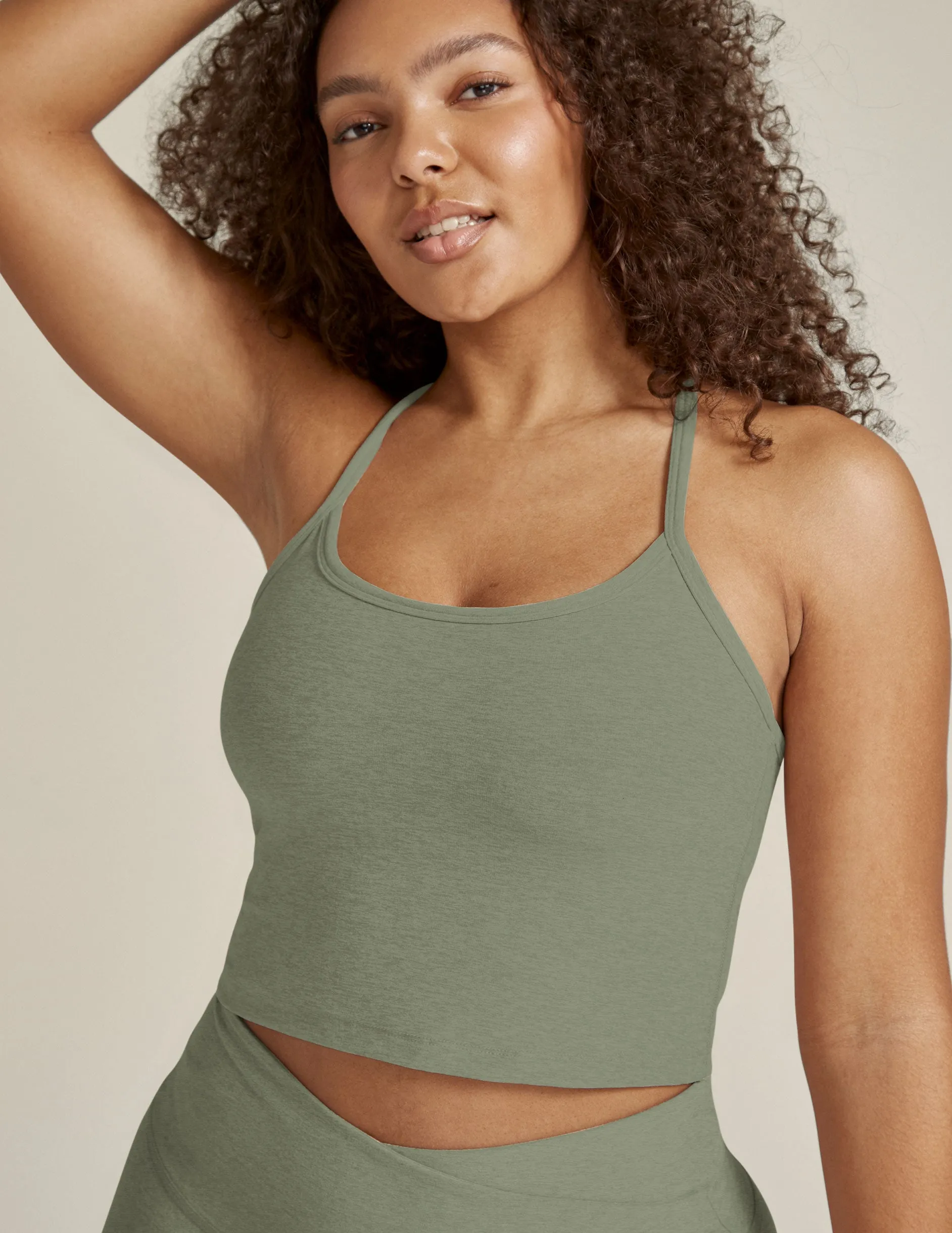 Spacedye Slim Racerback Cropped Tank