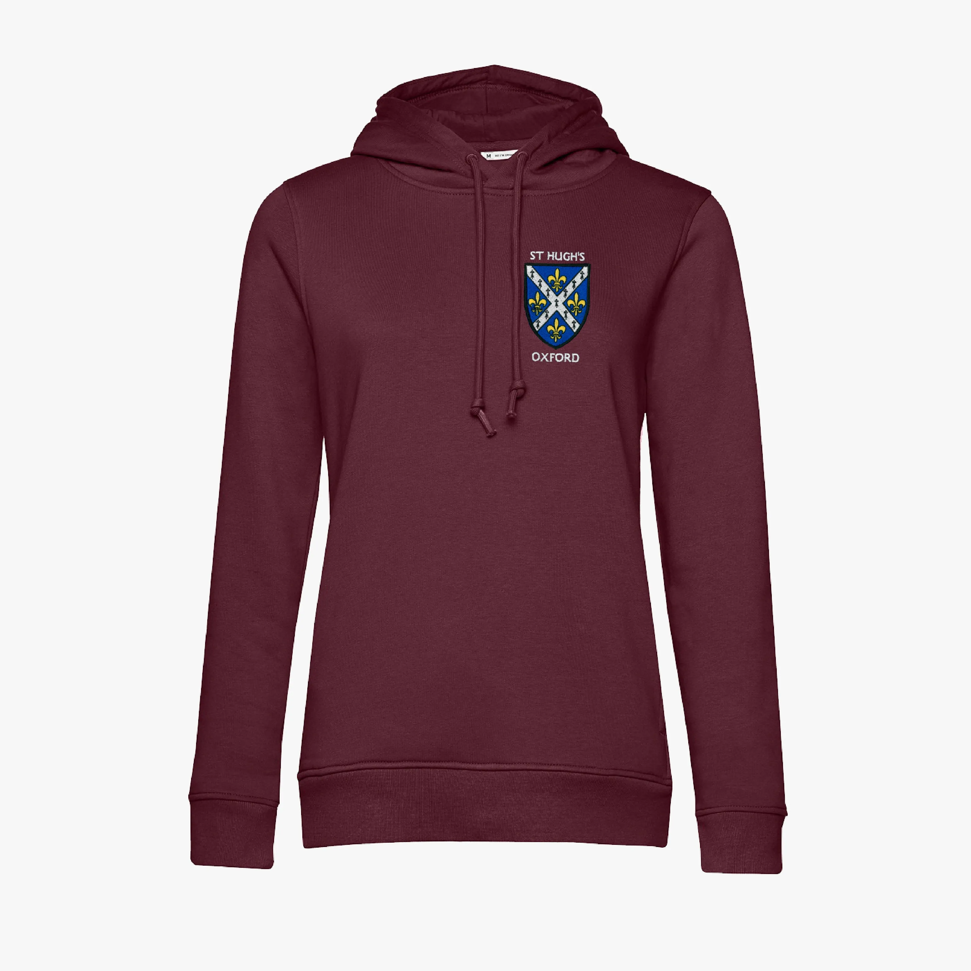 St Hugh's College Ladies Organic Embroidered Hoodie