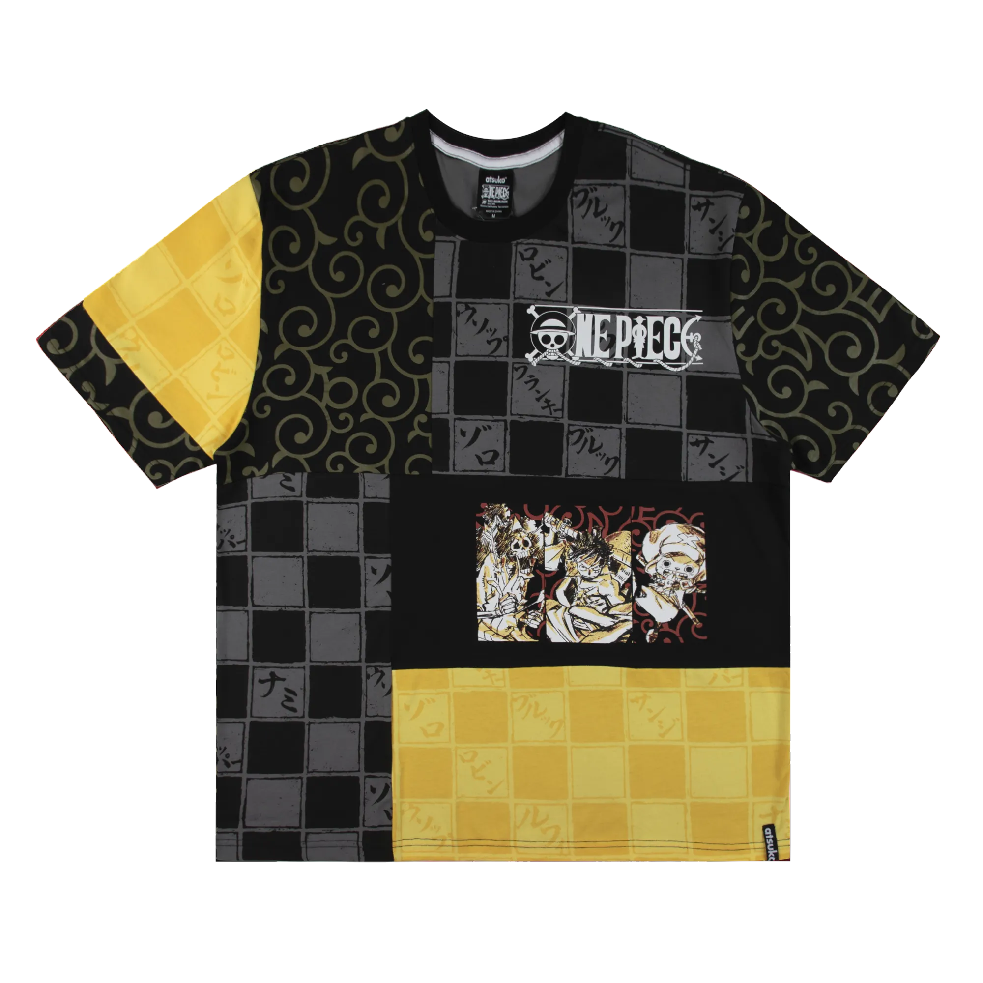 Straw Hats Patchwork Gold Tee