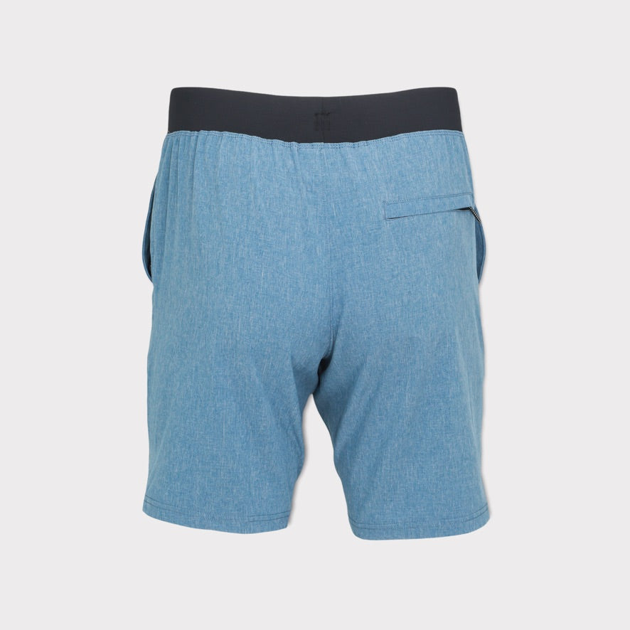 Stretch Performance Short Heather Blue