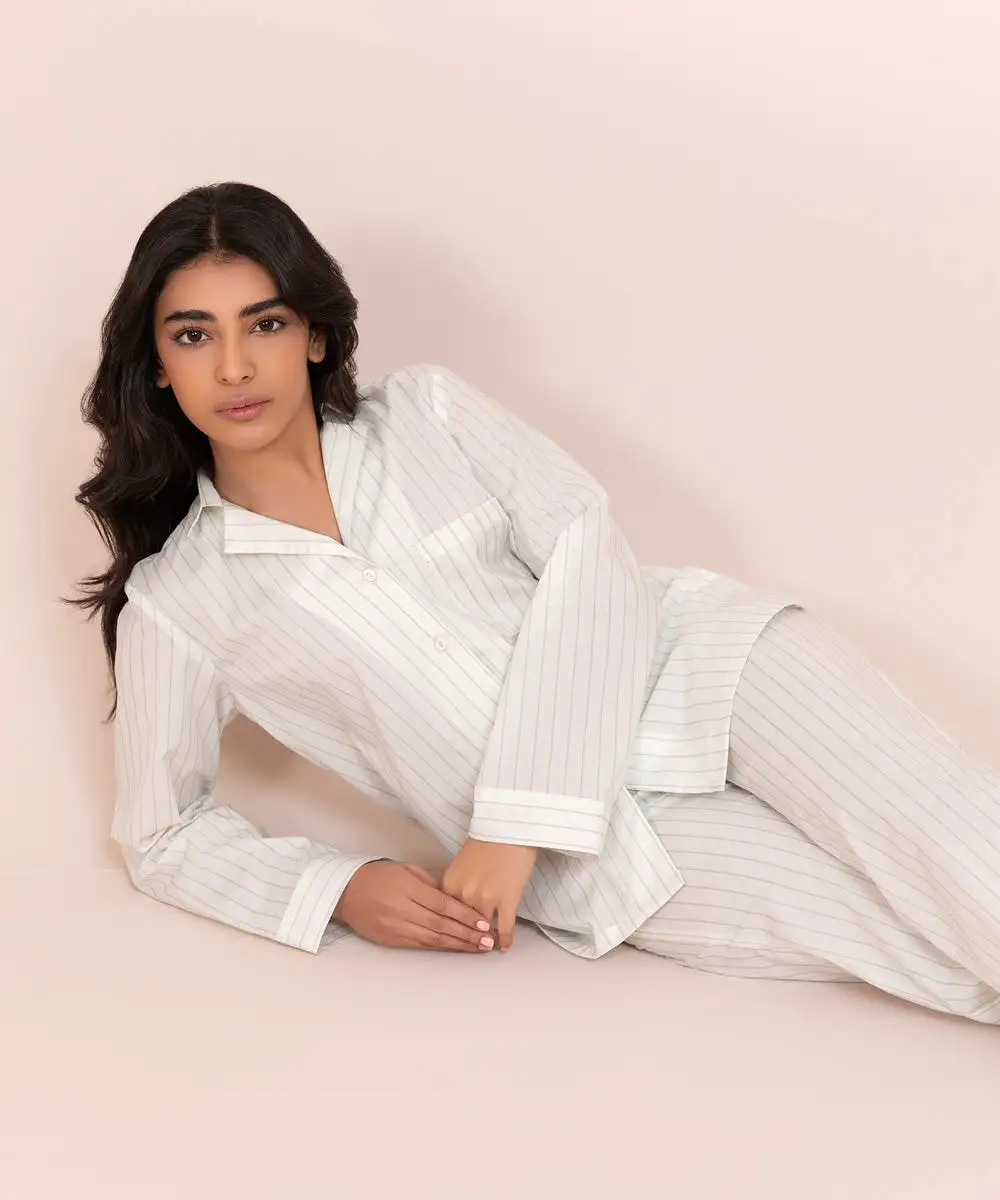 Striped Cotton Pj Set