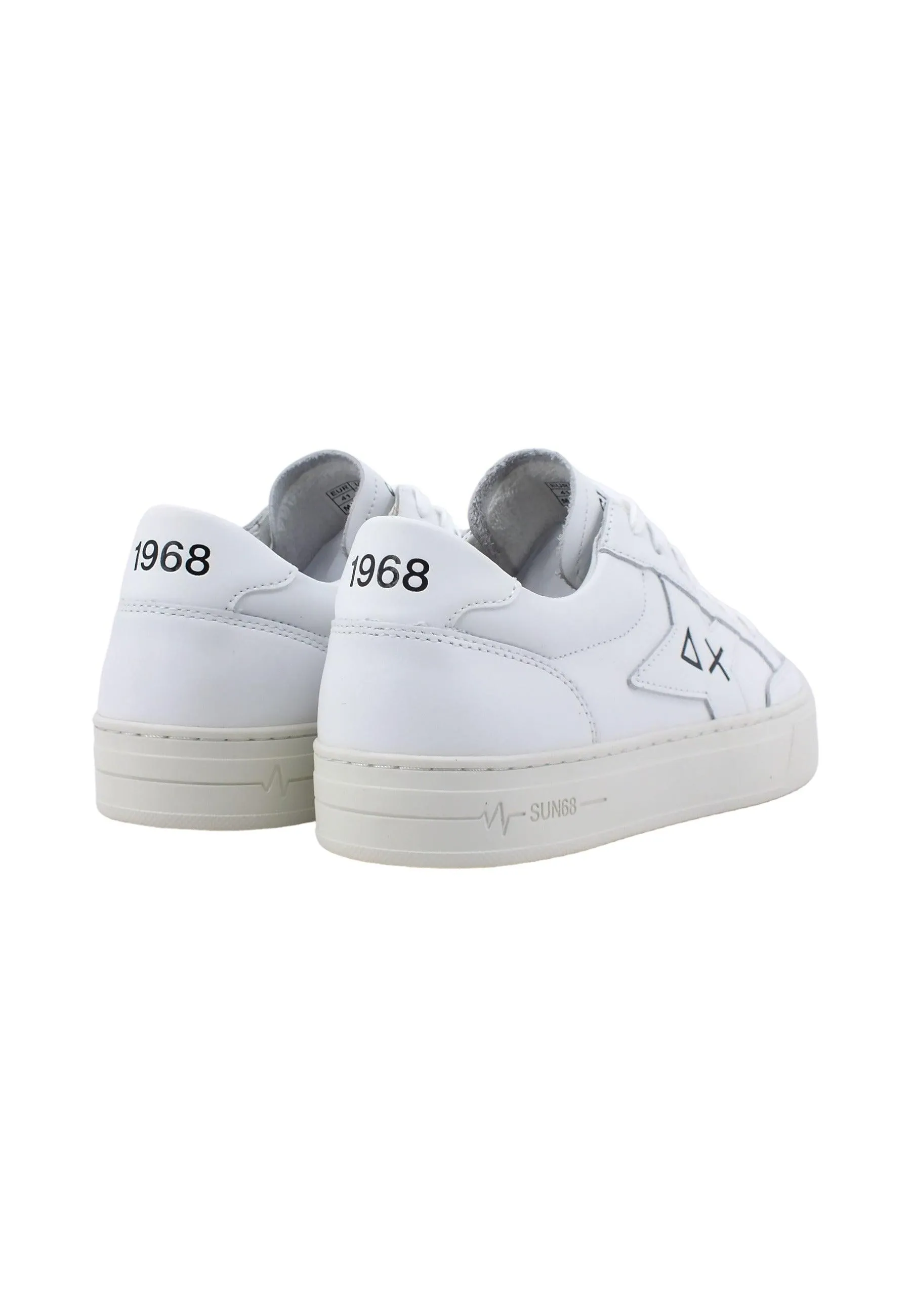 SUN68 Skate Sneaker Uomo Bianco Z43125