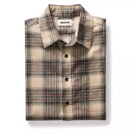 The California in Dune Plaid Brushed Cotton Twill