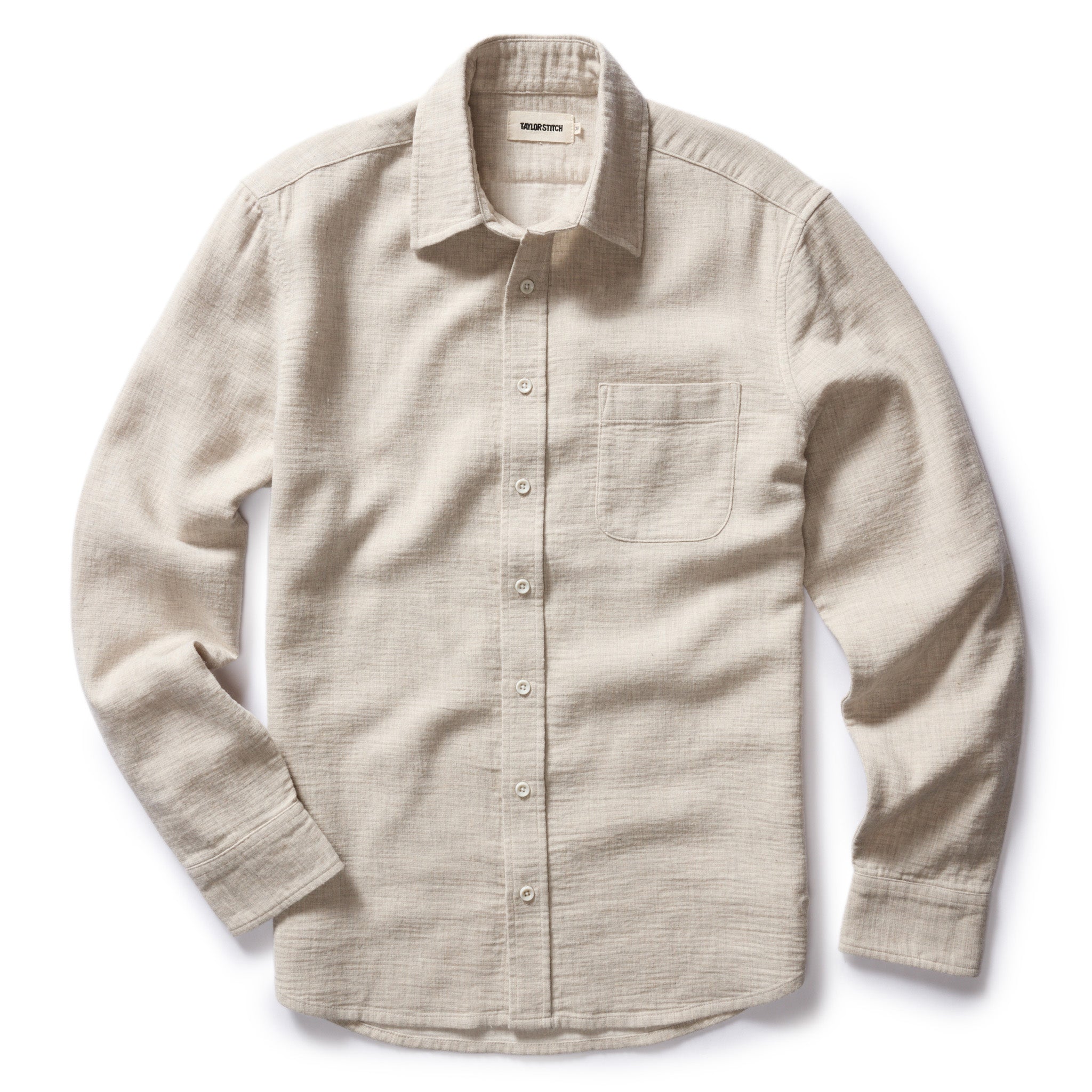 The California in Oat Heather Double Cloth