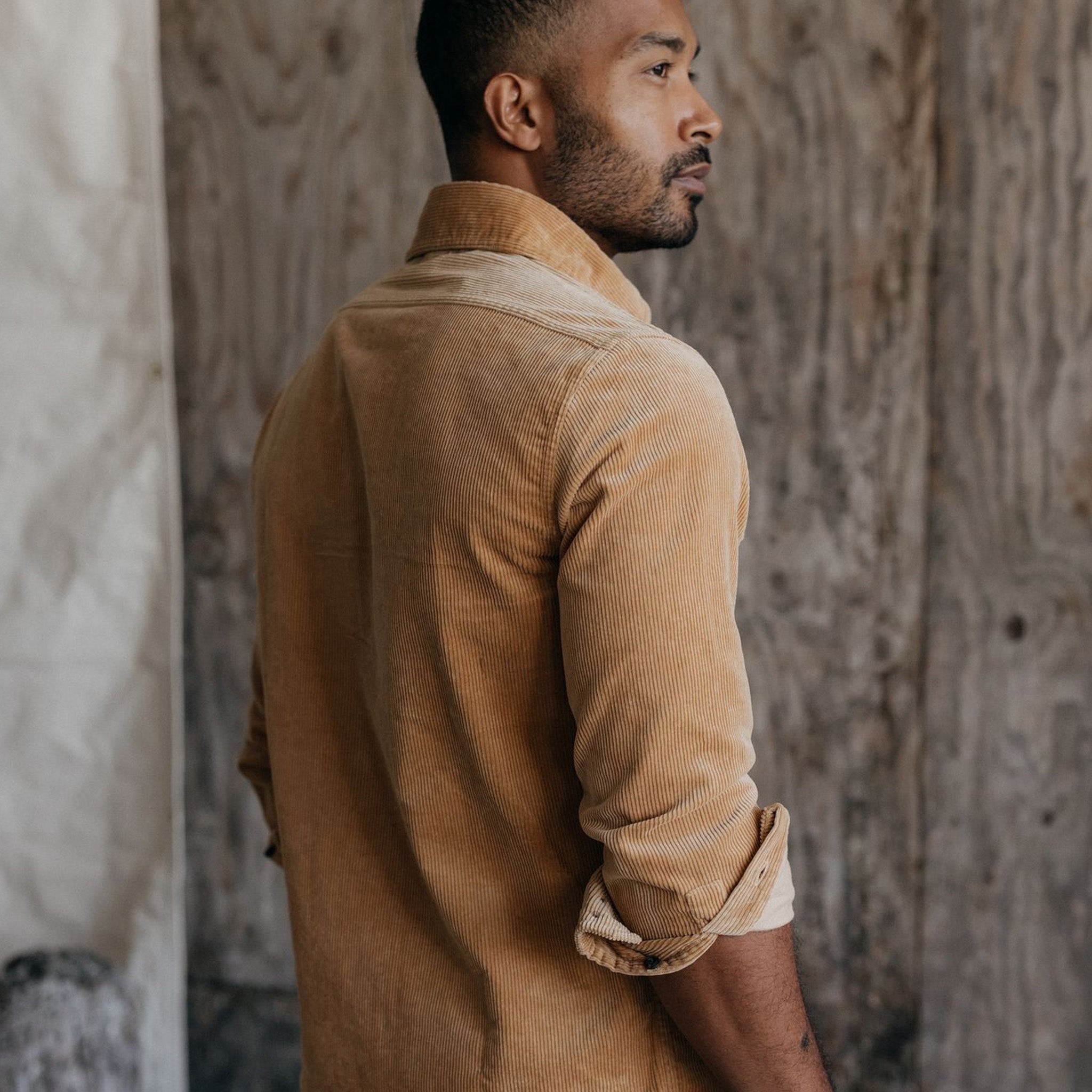 The Connor Shirt in Camel Cord