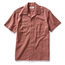 The Conrad Shirt in Fired Brick Dobby