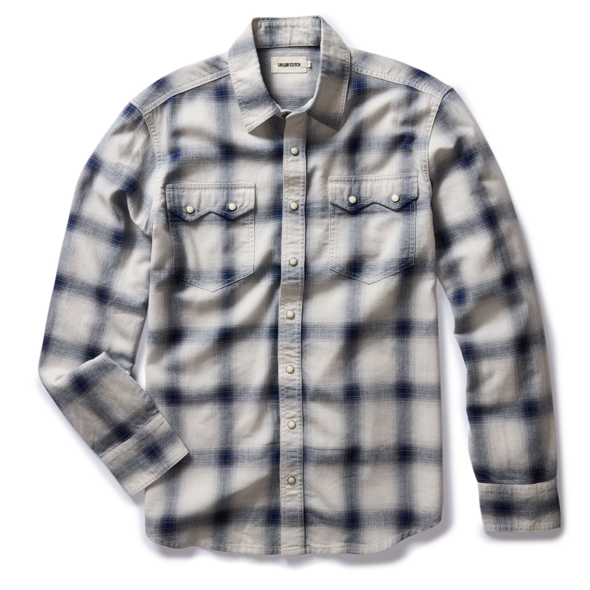 The Frontier Shirt in Indigo Shadow Plaid