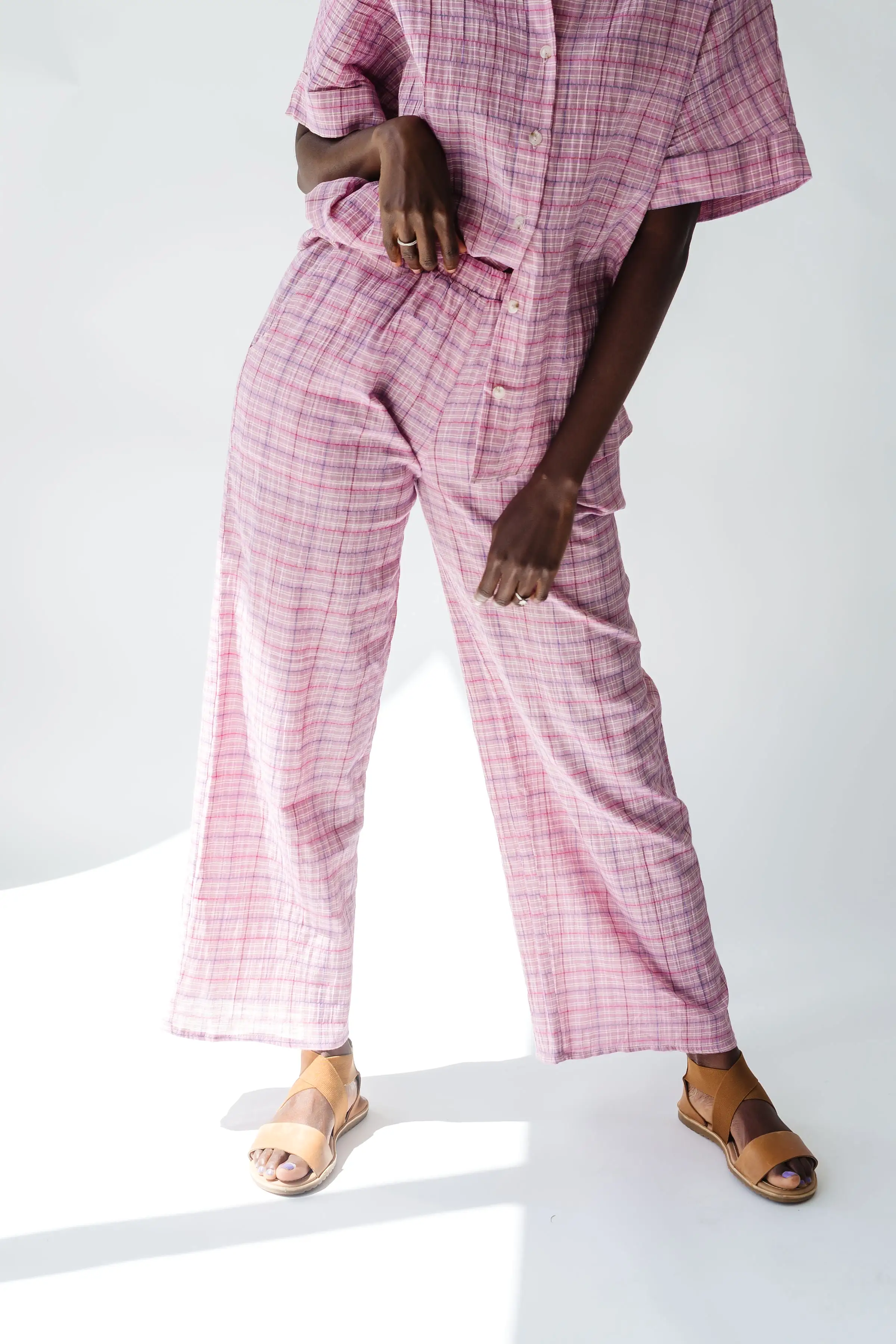 The Kutcher Plaid Bottom in Pink