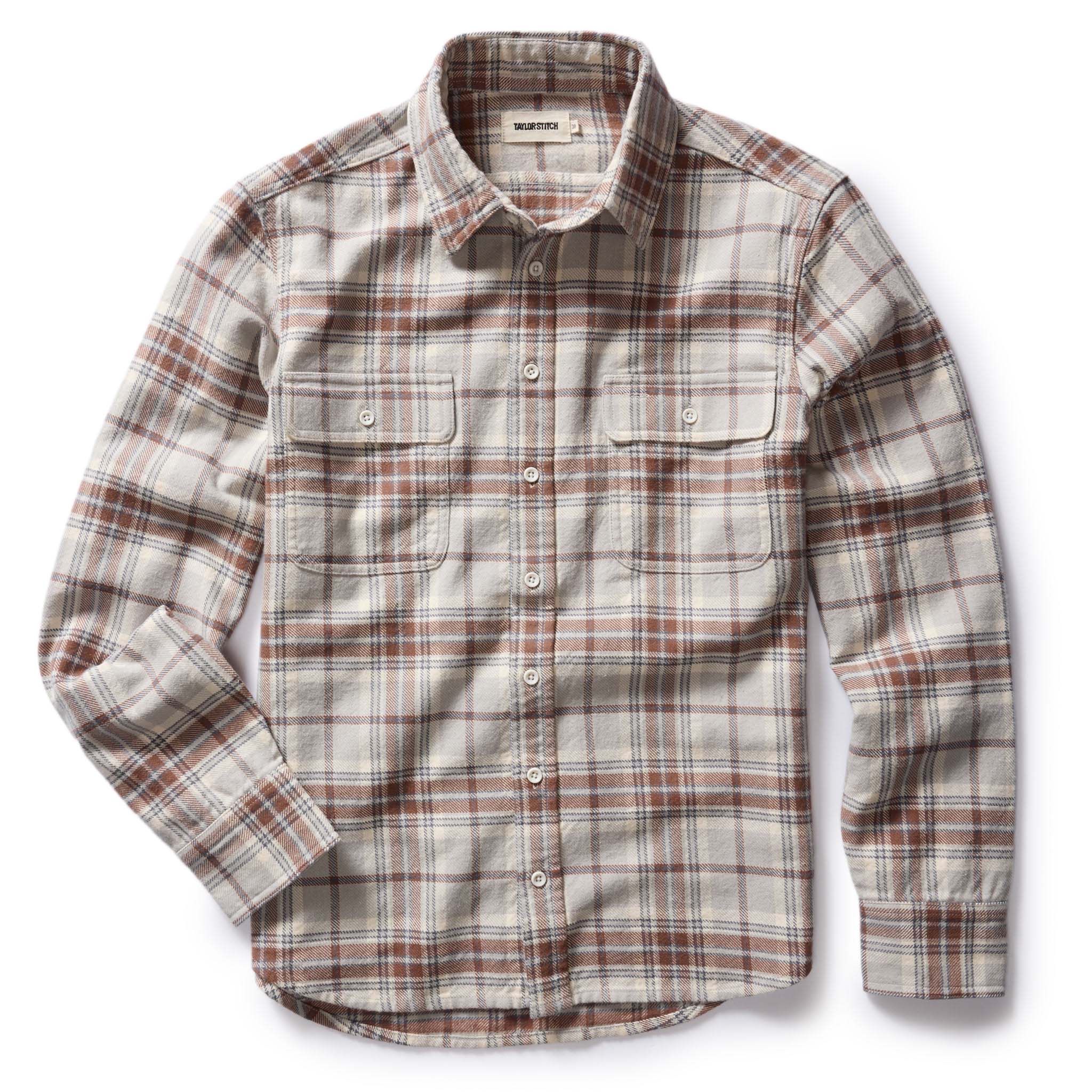 The Ledge Shirt in Redwood Plaid