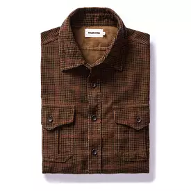 The Saddler Shirt in Dark Roast Plaid Cord