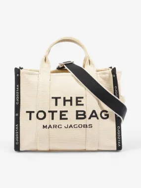 The Tote Bag Beige / Black Canvas Medium