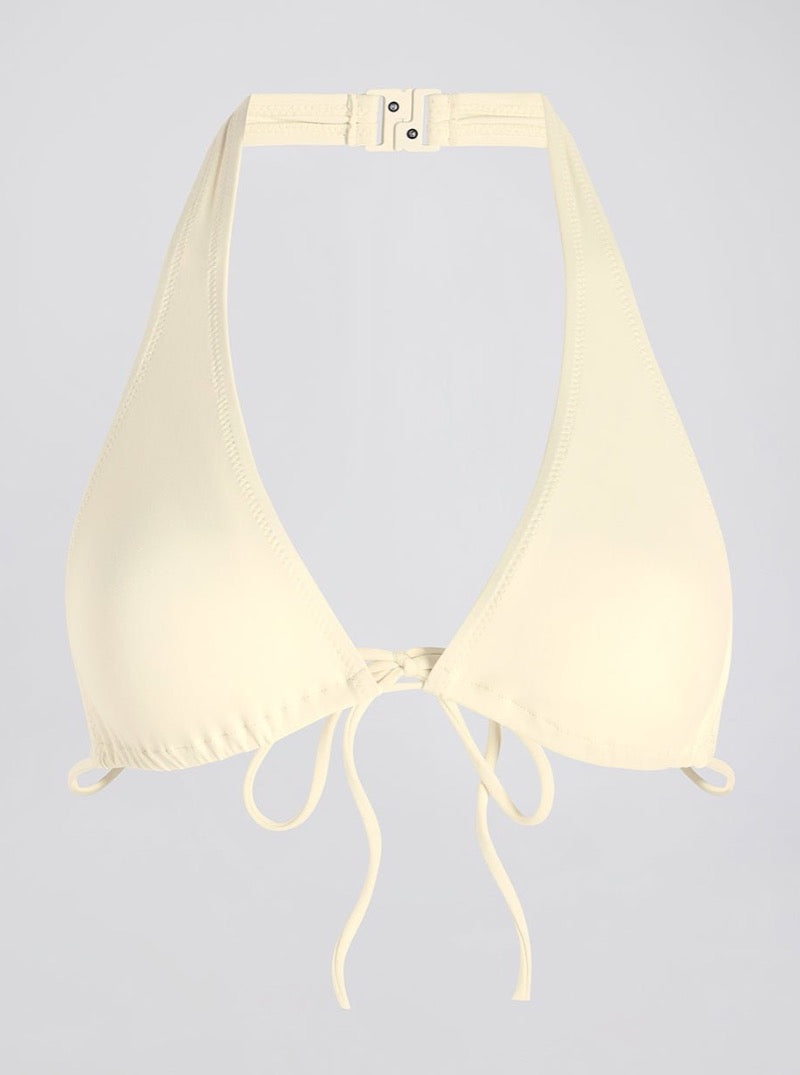 The Yasmeen Bikini Top in Ecru