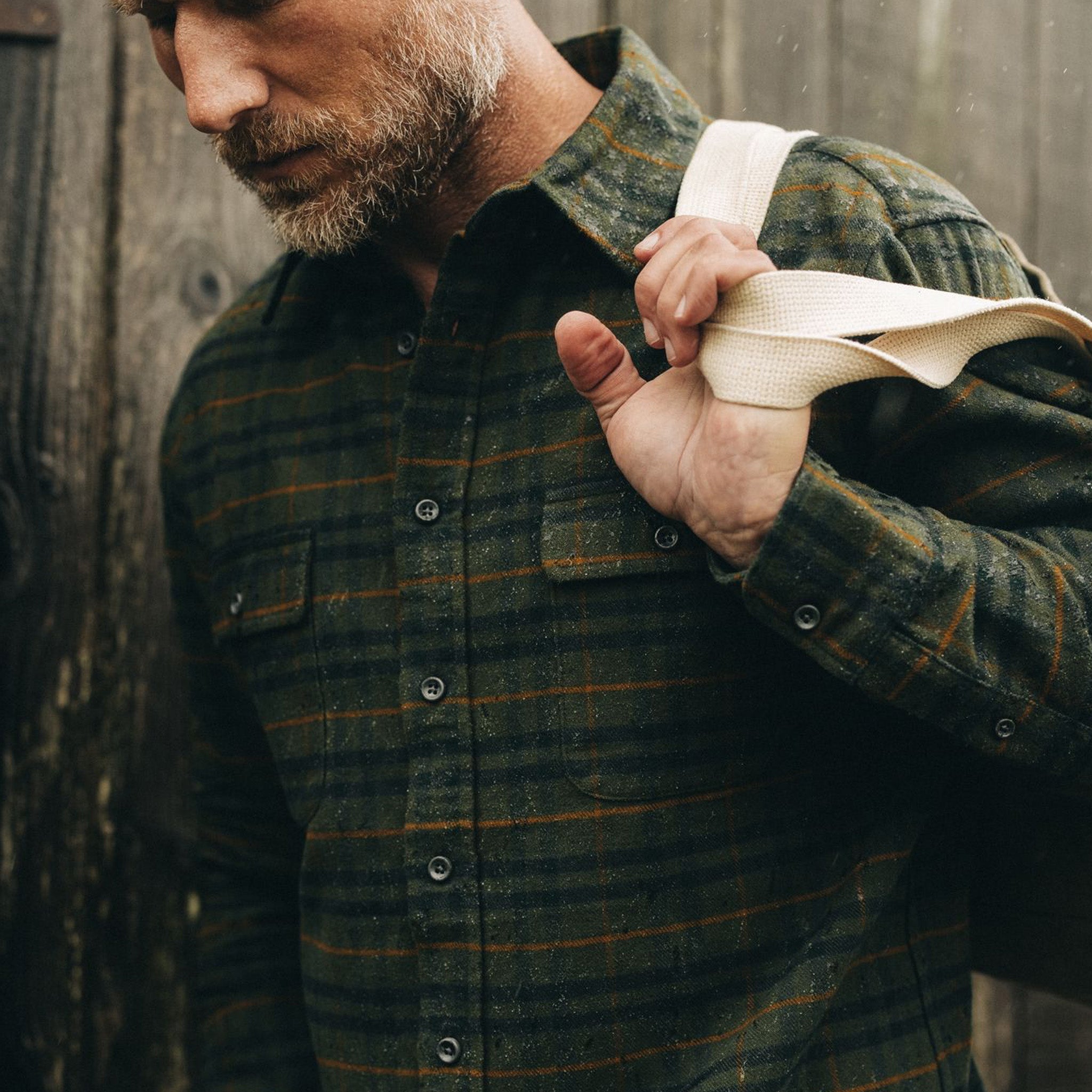 The Yosemite Shirt in Dark Forest Plaid