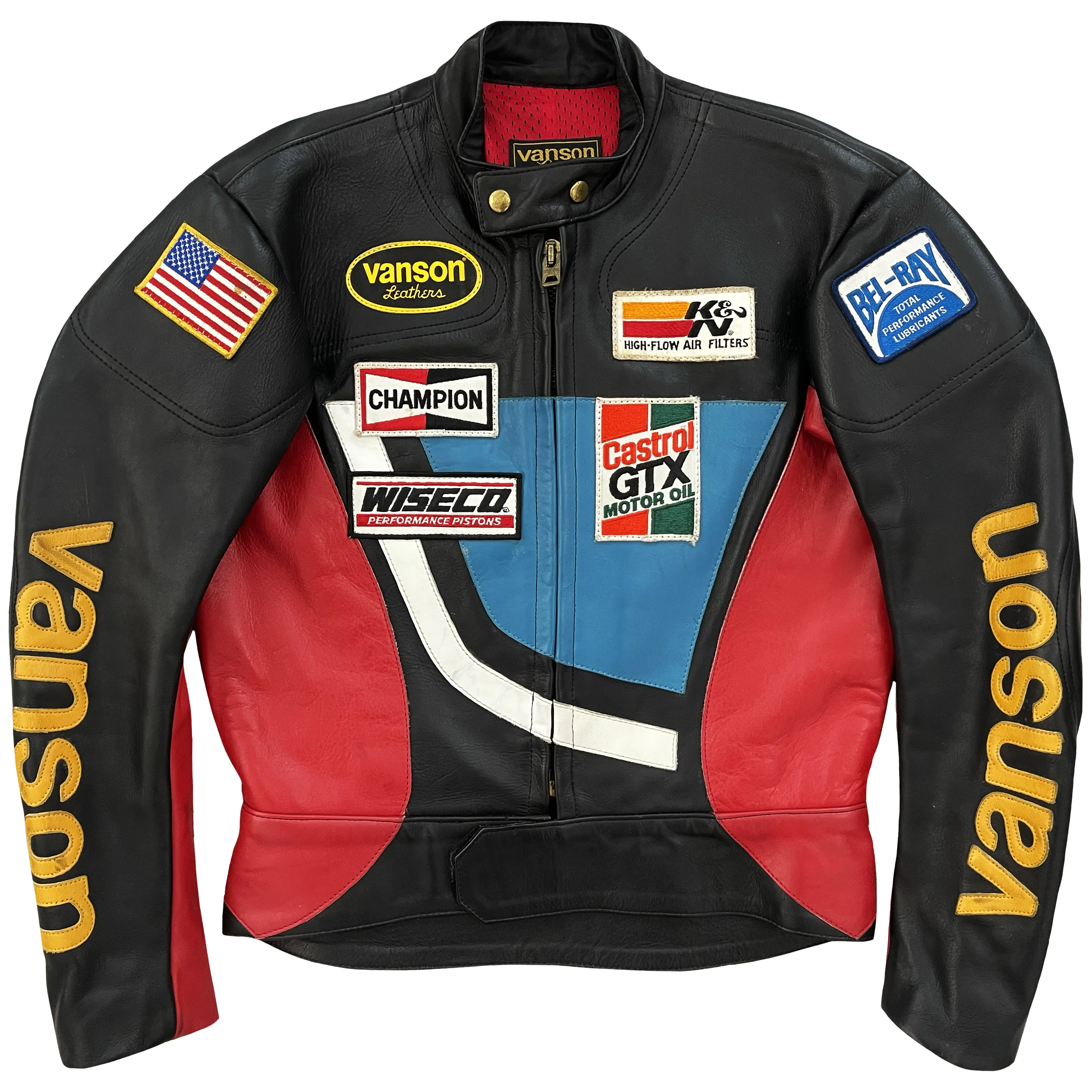 Vanson Leathers Motorcycle Racer Jacket - M