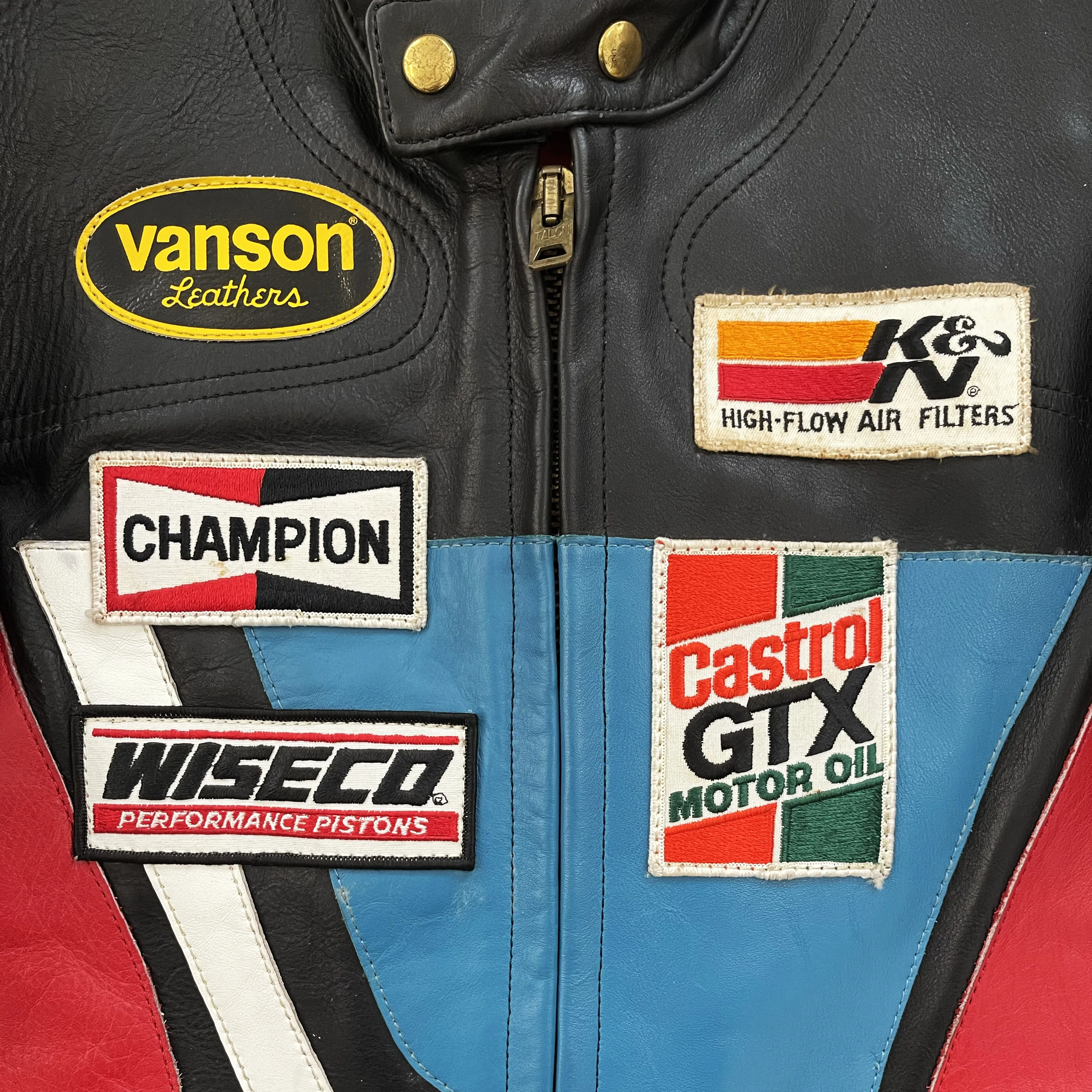 Vanson Leathers Motorcycle Racer Jacket - M