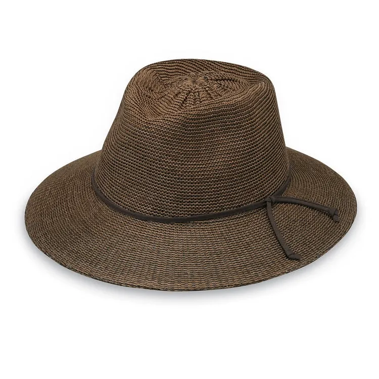 Victoria Fedora | Women | Suede Brown