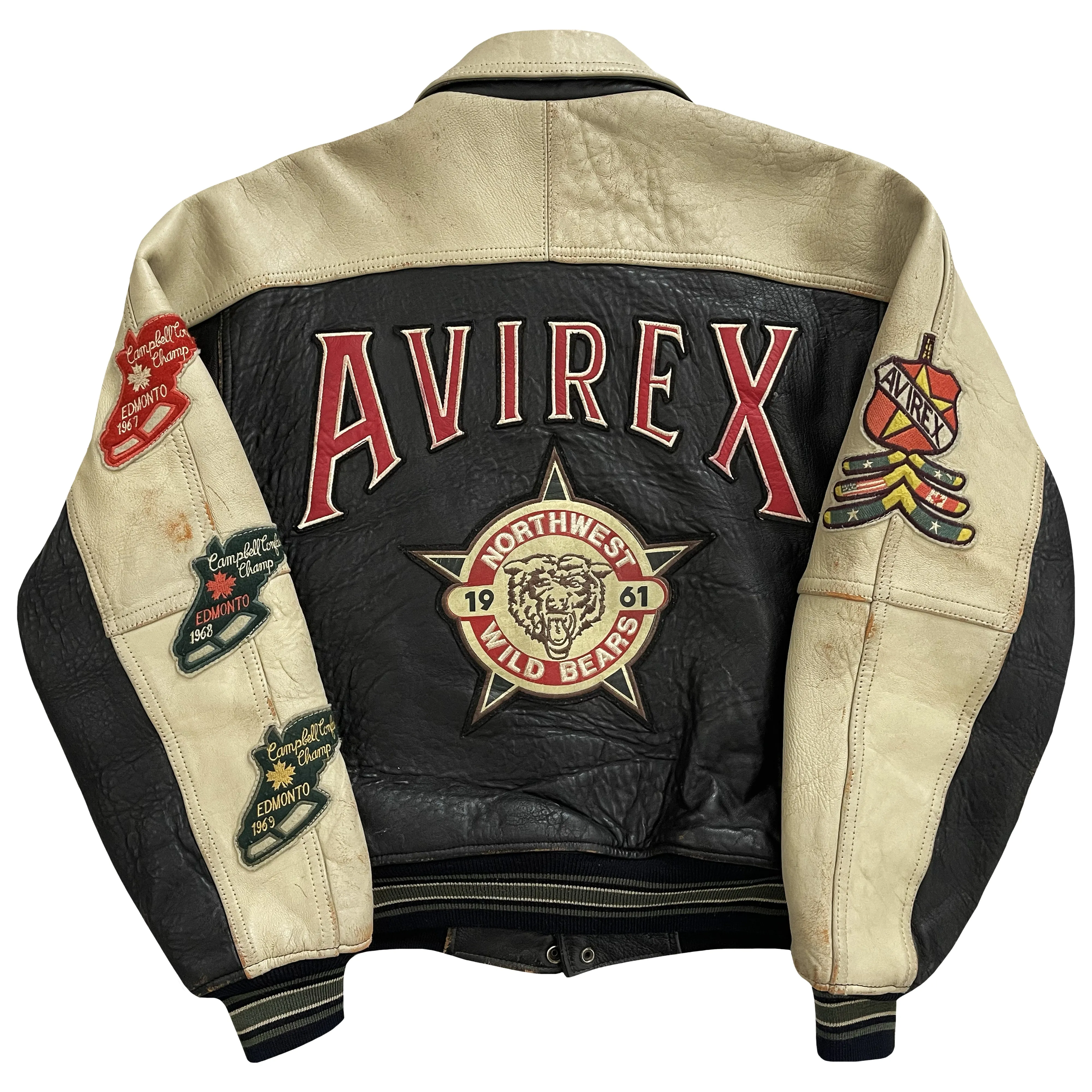 Vintage Avirex Leather Varsity Jacket