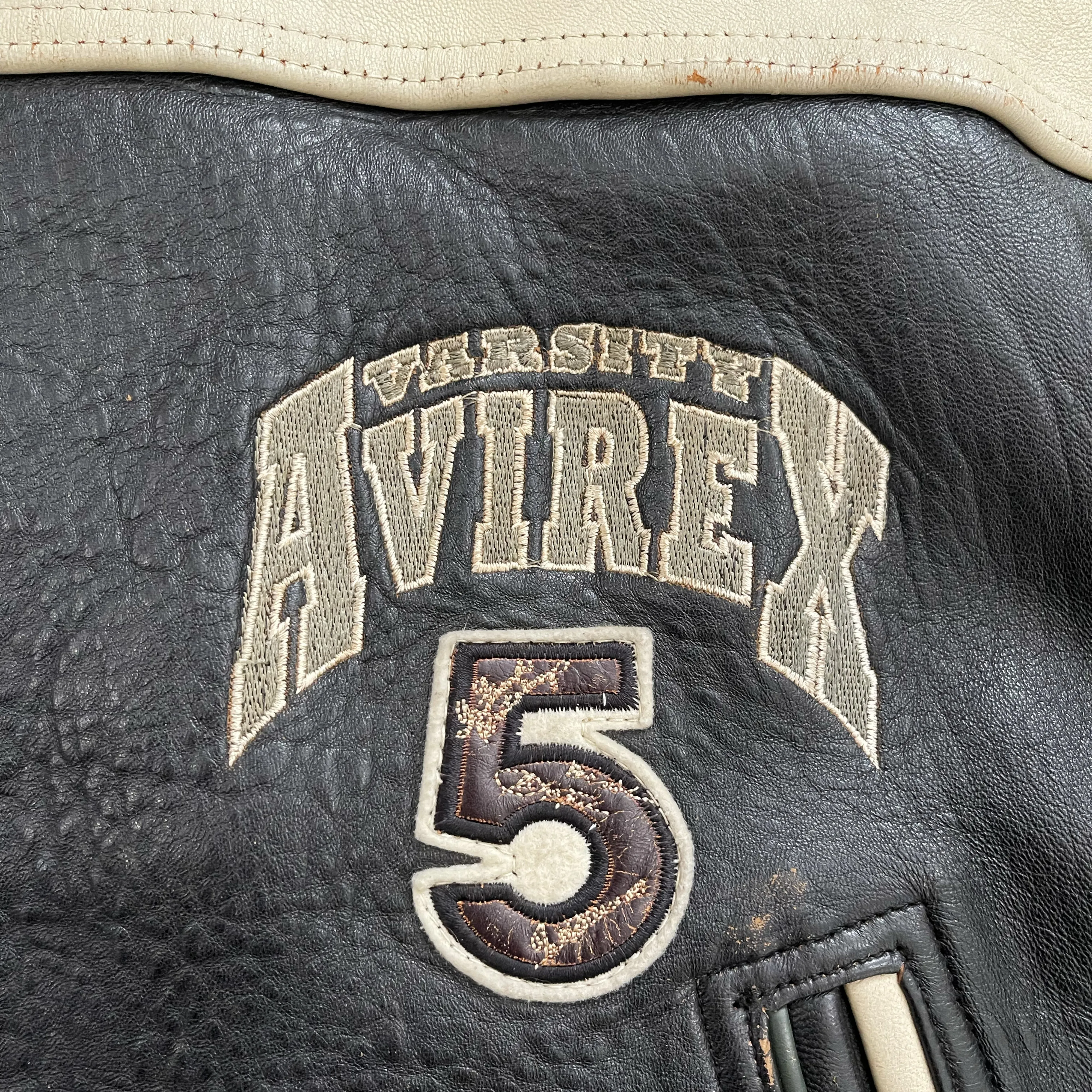 Vintage Avirex Leather Varsity Jacket