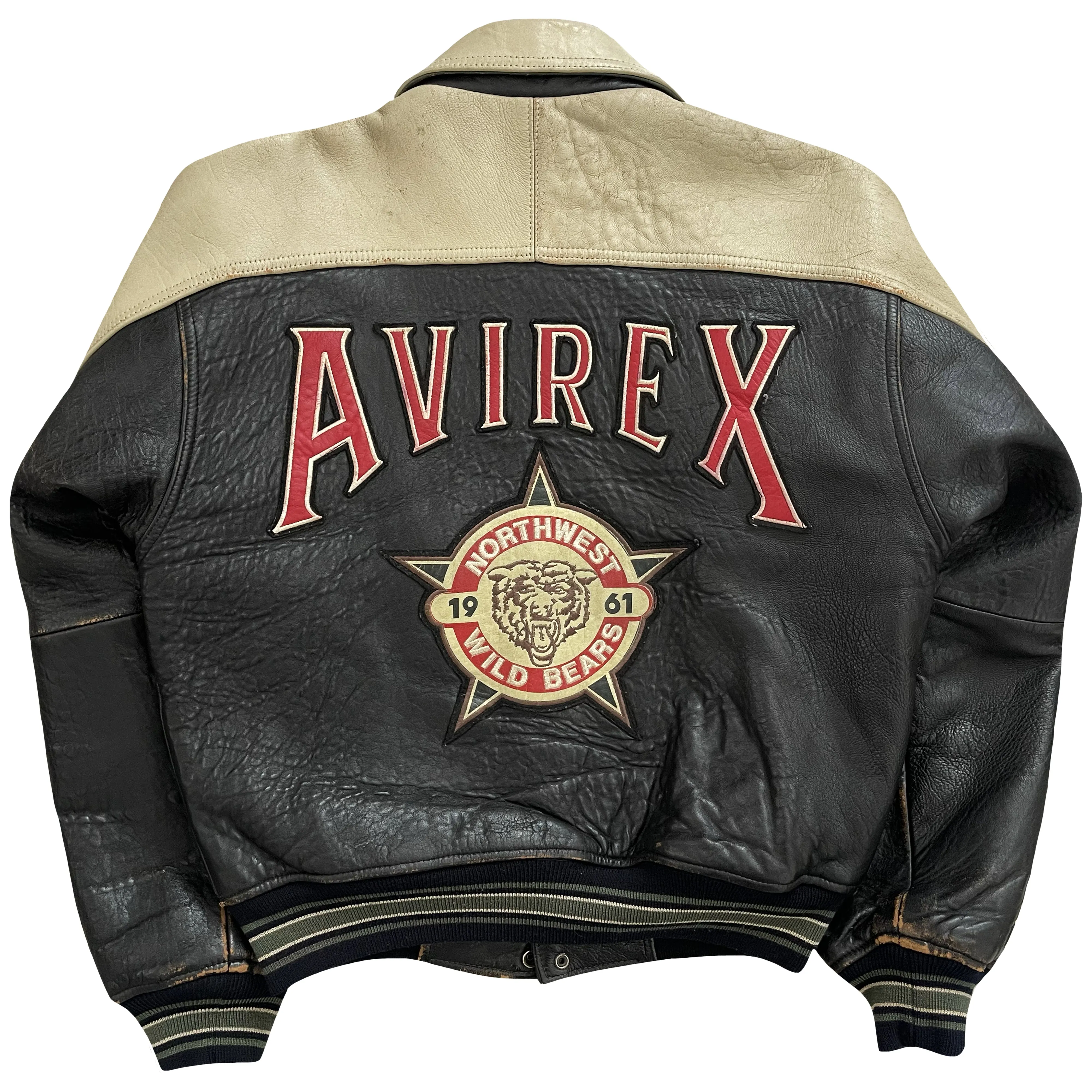 Vintage Avirex Leather Varsity Jacket