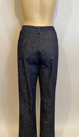 Vintage Chanel 99P, 1999 Spring denim blue pant suit set FR 36/38