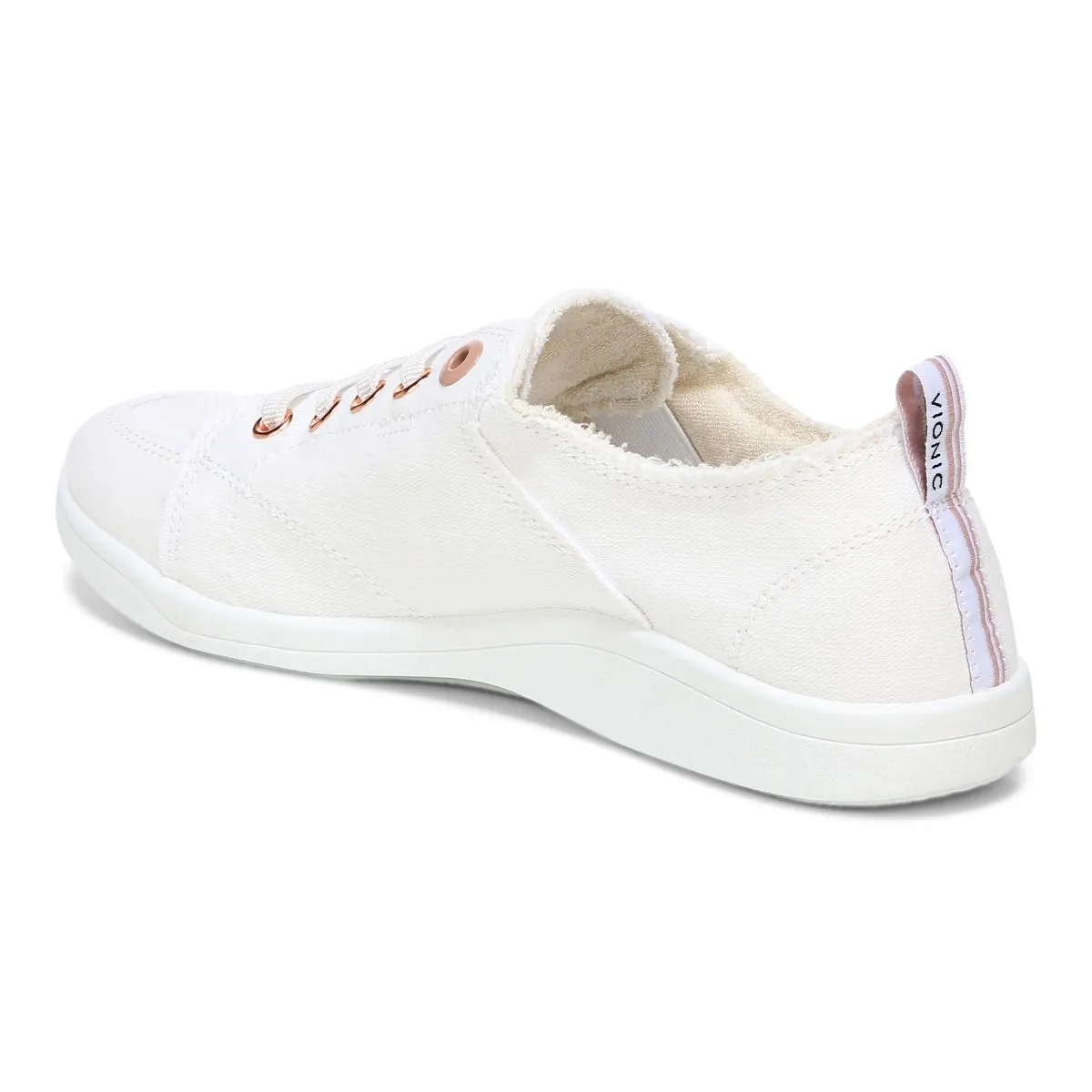 Vionic Beach Pismo Sneaker: Cream Canvas 