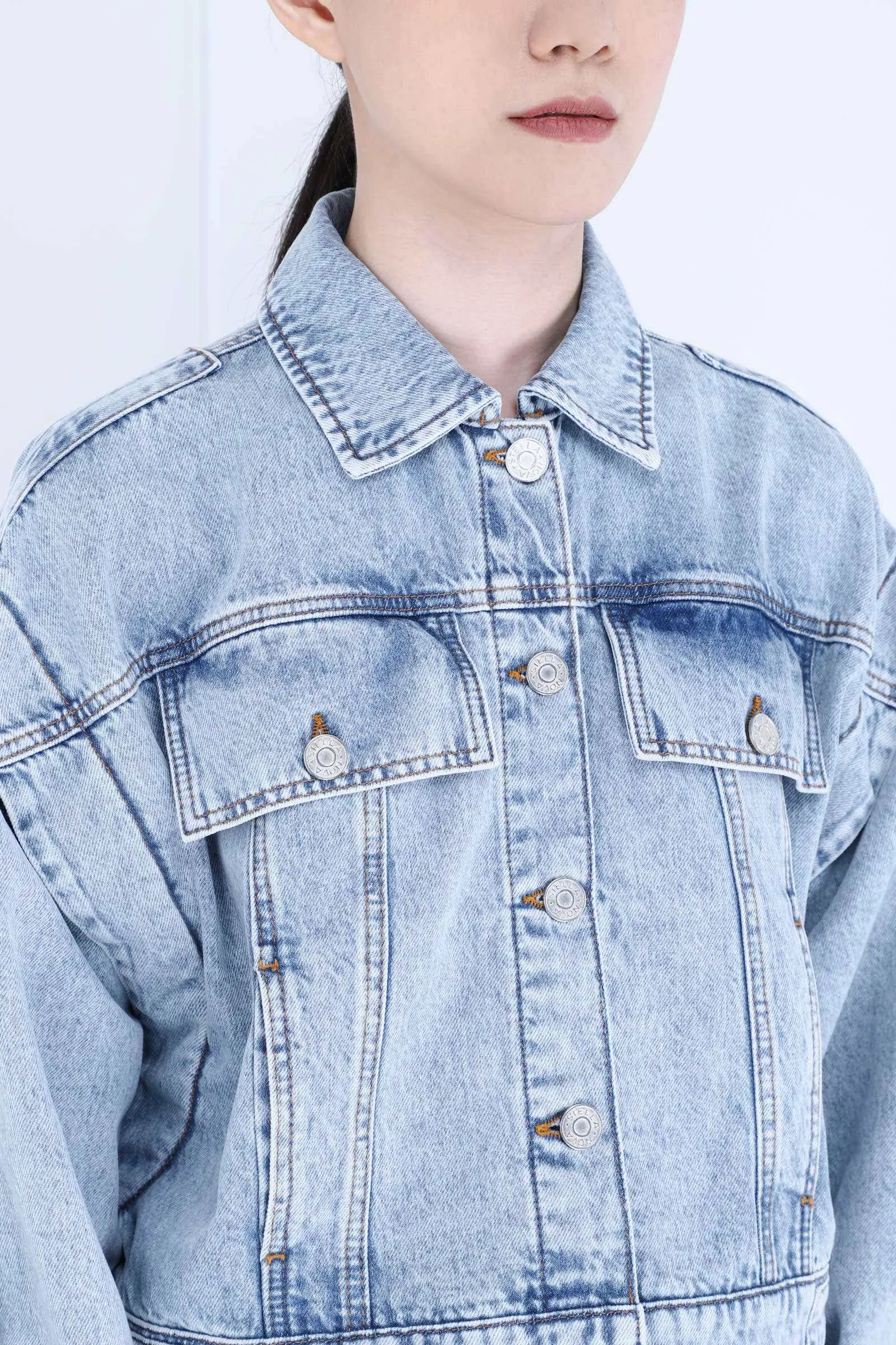 Washed Denim Monia Jacket