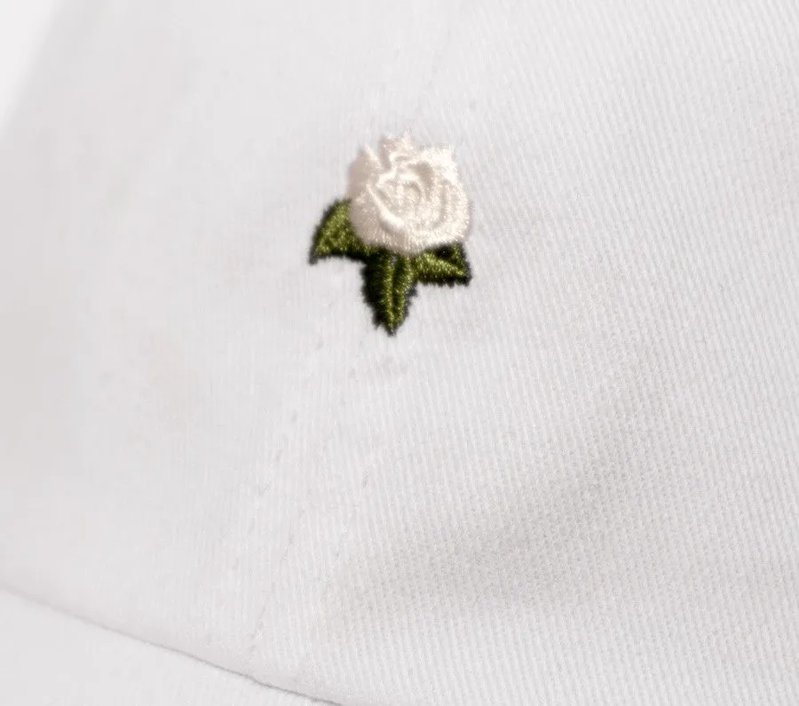 White Rose Dad Hat - Women’s Hats