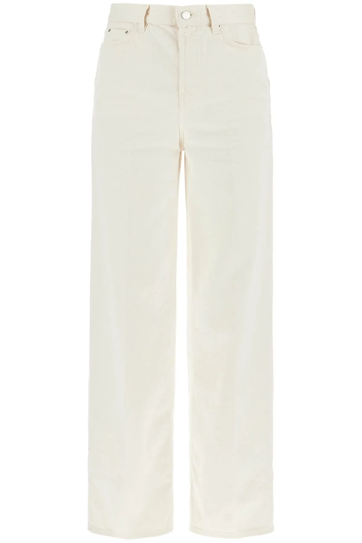 wide leg jeans in organic cotton 242 WRB2429 FB0083 32 ECRU