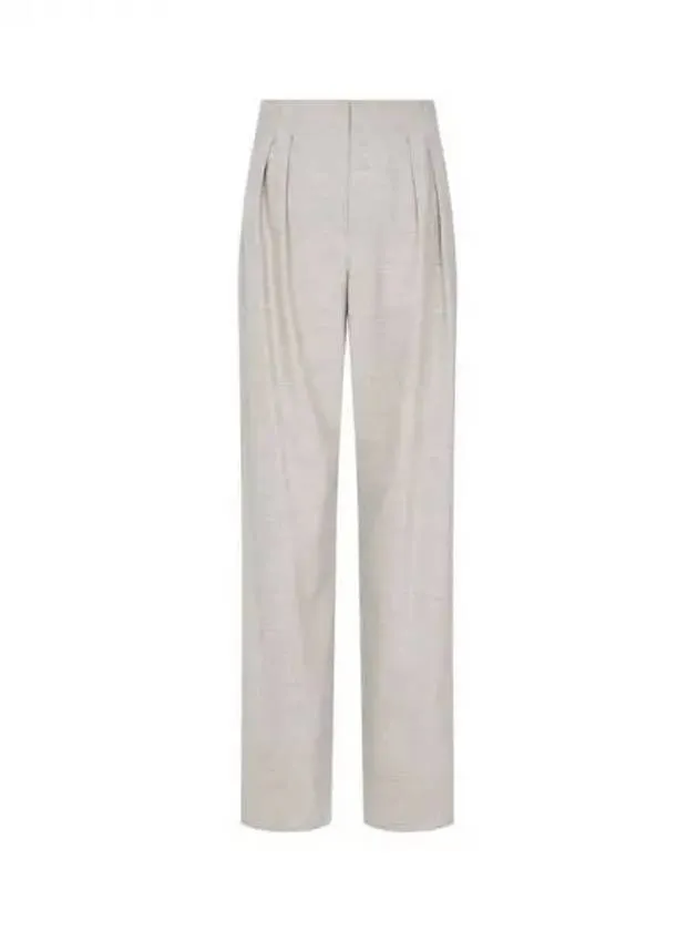 Women s Stretch Wool Wide Pants Oatmeal 270084