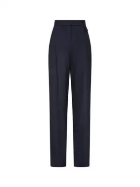 Women s Tapered Stretch Wool Pants Navy 271152