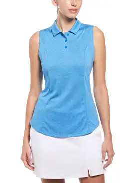 Womens Heather Golf Polo