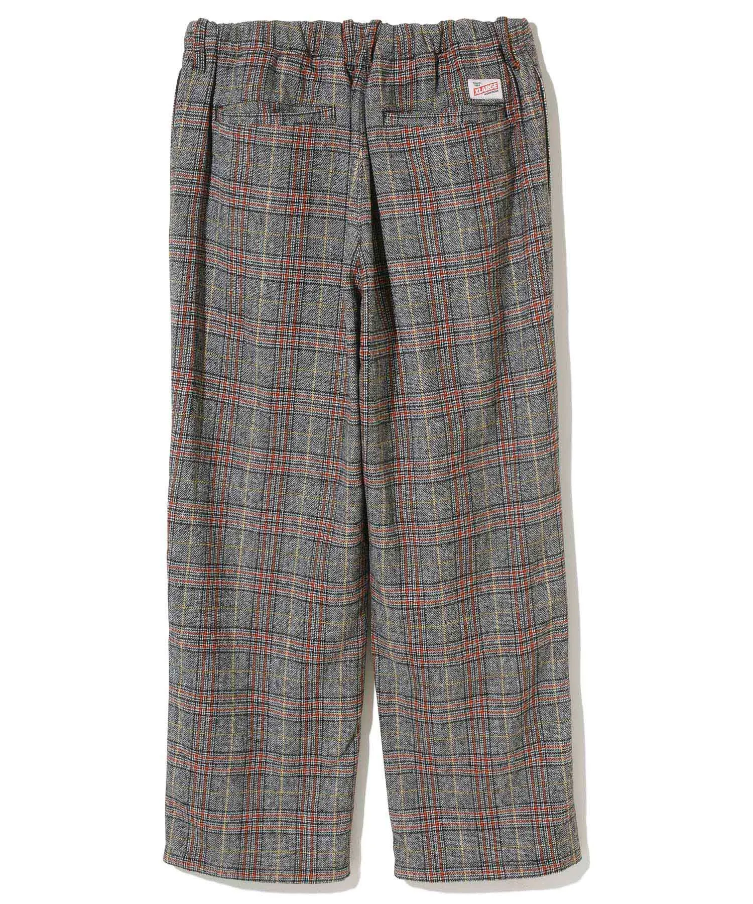 WOOL CHECK PANTS