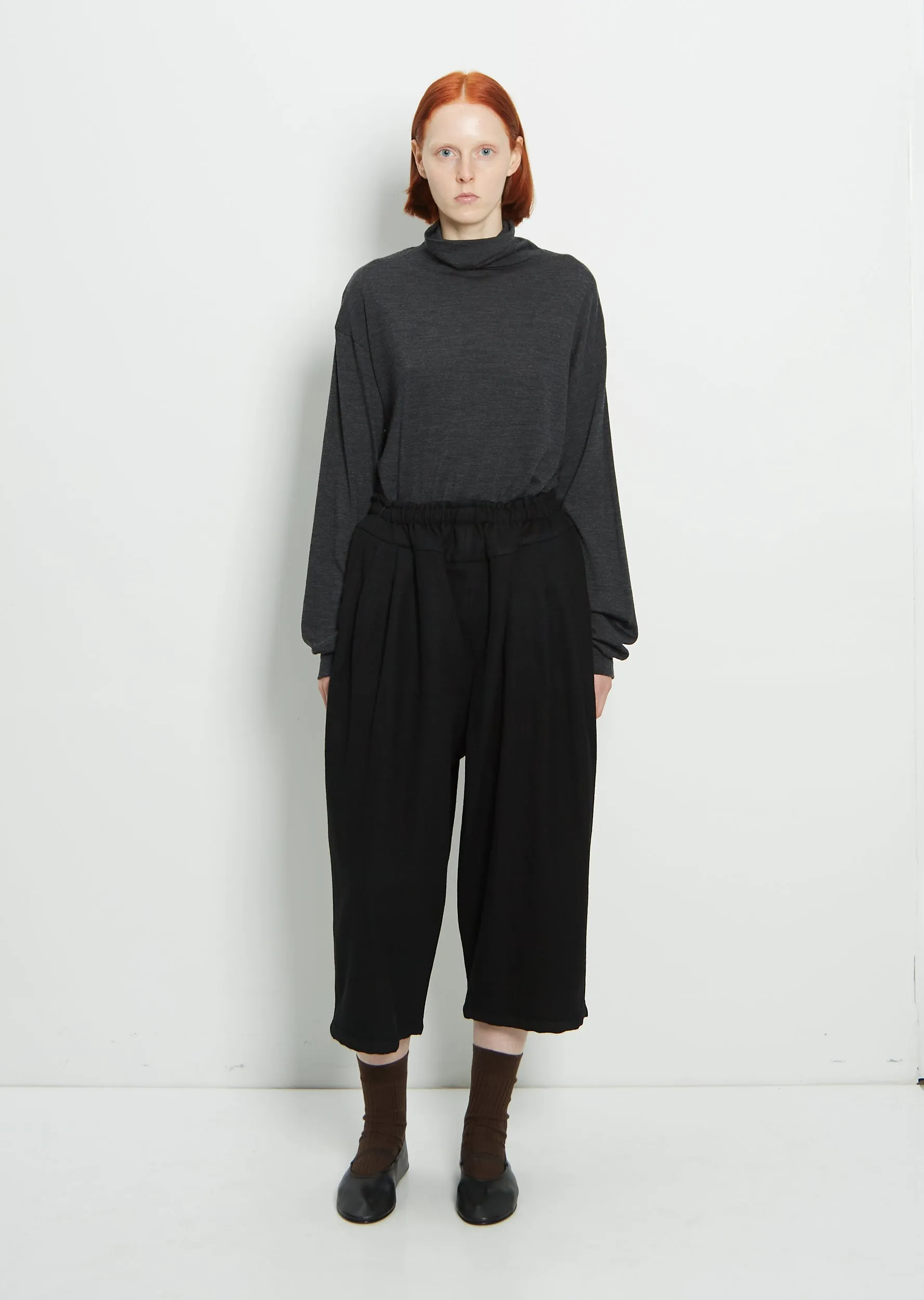 Wool Cropped Pants