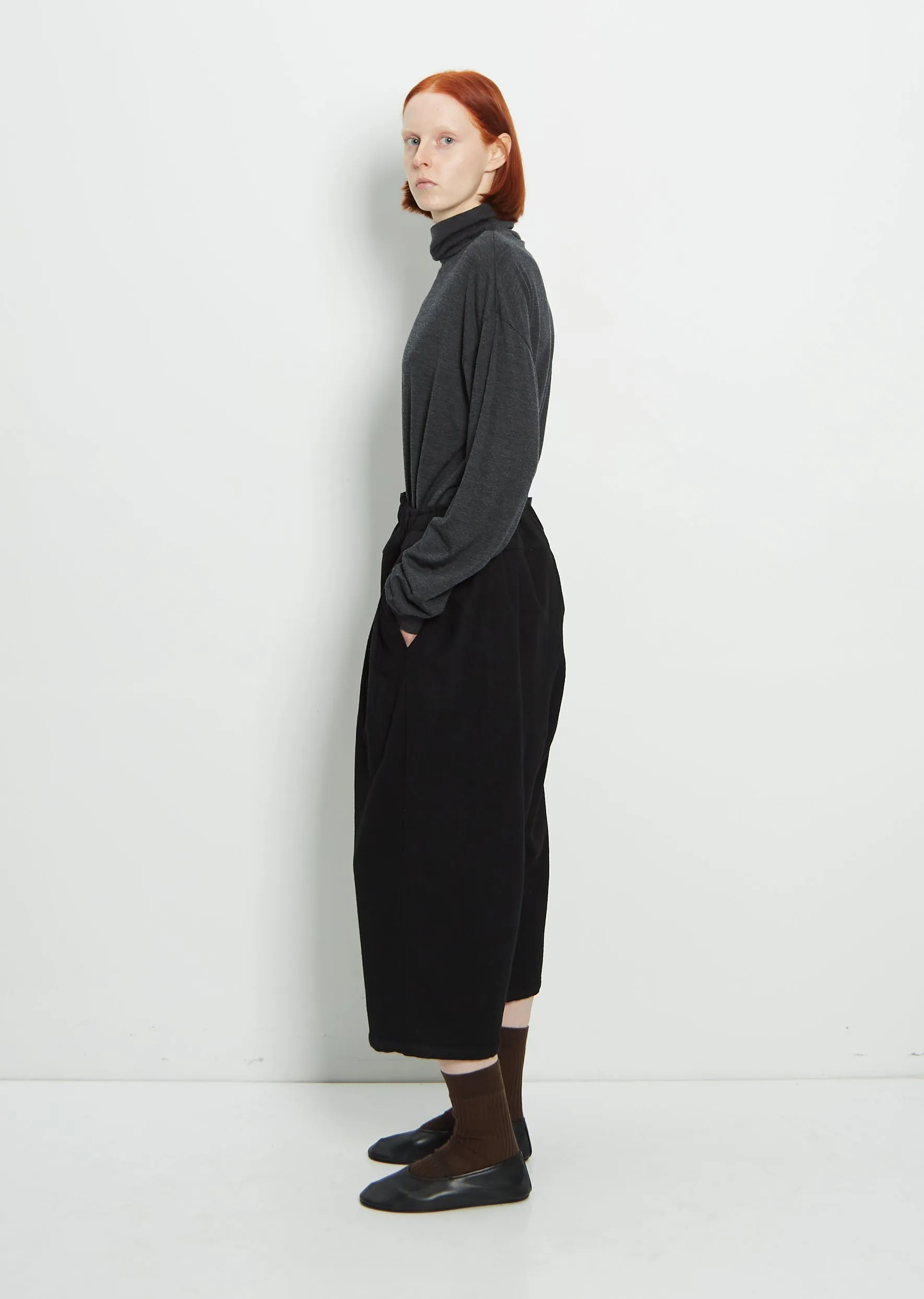 Wool Cropped Pants