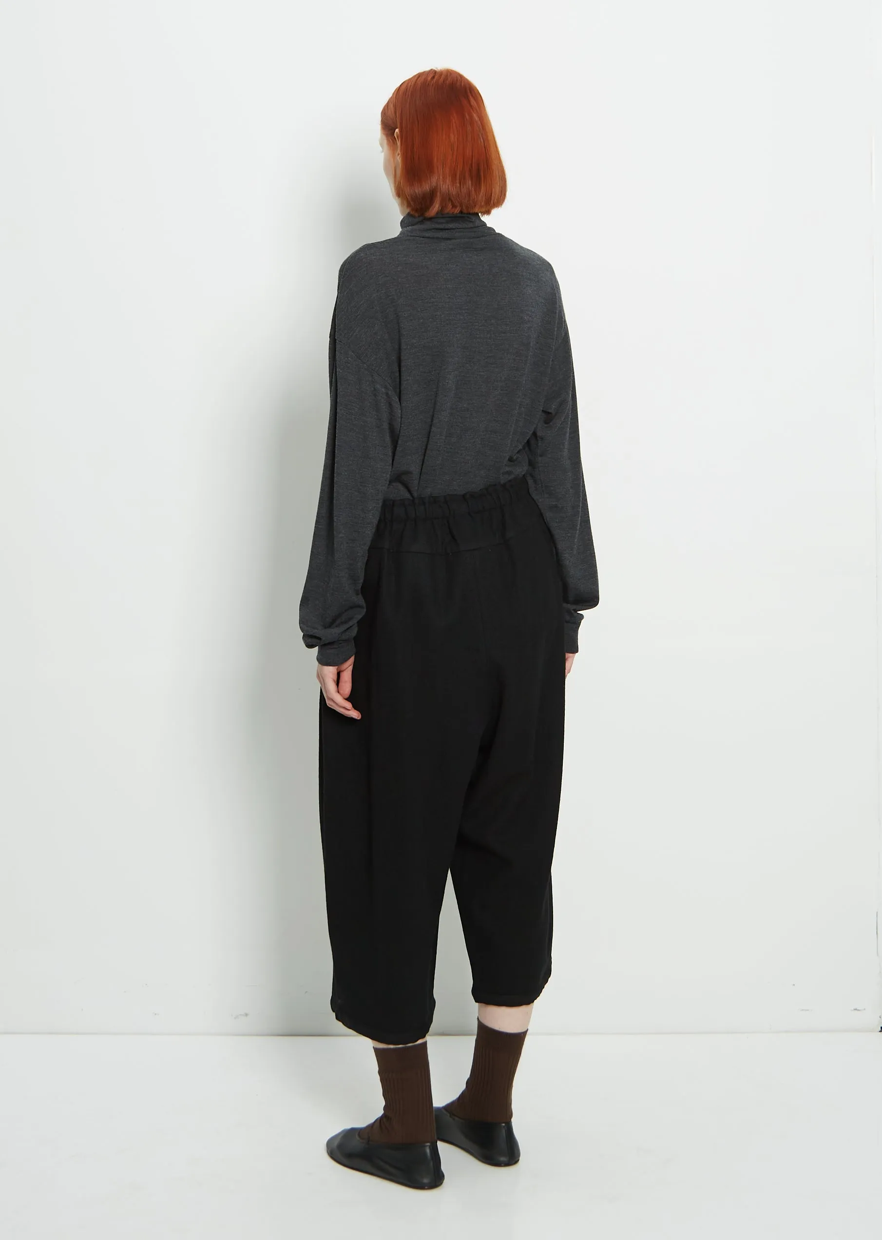 Wool Cropped Pants