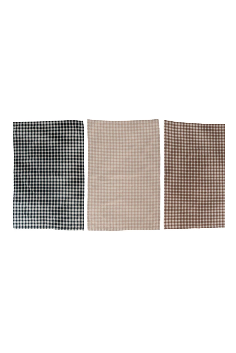 Woven Check Cotton Tea Towel