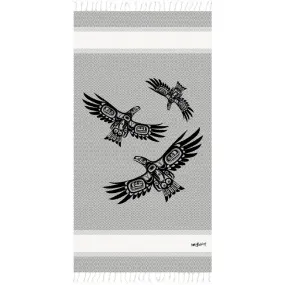 Woven Cotton Towel | Soaring Eagle by Corey Bulpitt