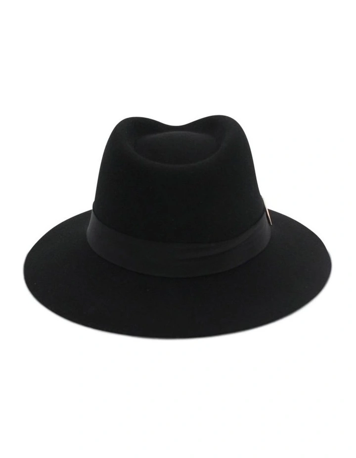 Zaira Fedora Hat in Black