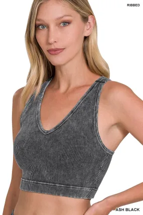 Zenana Cropped Racerback Tank - 3 Colors