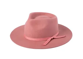 Zulu Wool Fedora Hat in Rose